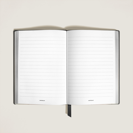 Medium Notebook, Saffiano Leather, Black – Lined Pages