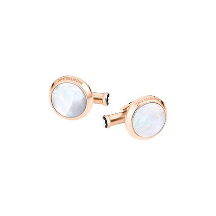 Meisterstück Cufflinks with Mother-of-Pearl Inlay