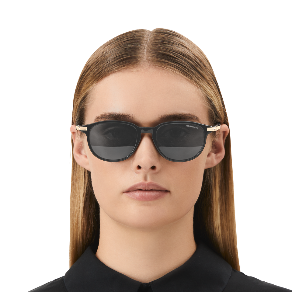 Squared Sunglasses with Black Coloured Acetate Frame - 4