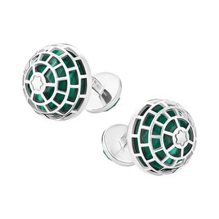 Montblanc Meisterst&uuml;ck Cufflinks with Malachite stone