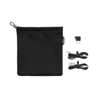 Black Travel Set for Montblanc MB 01 Headphones