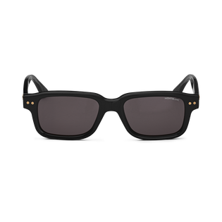 Rectangular Sunglasses with Black Coloured Acetate Frame