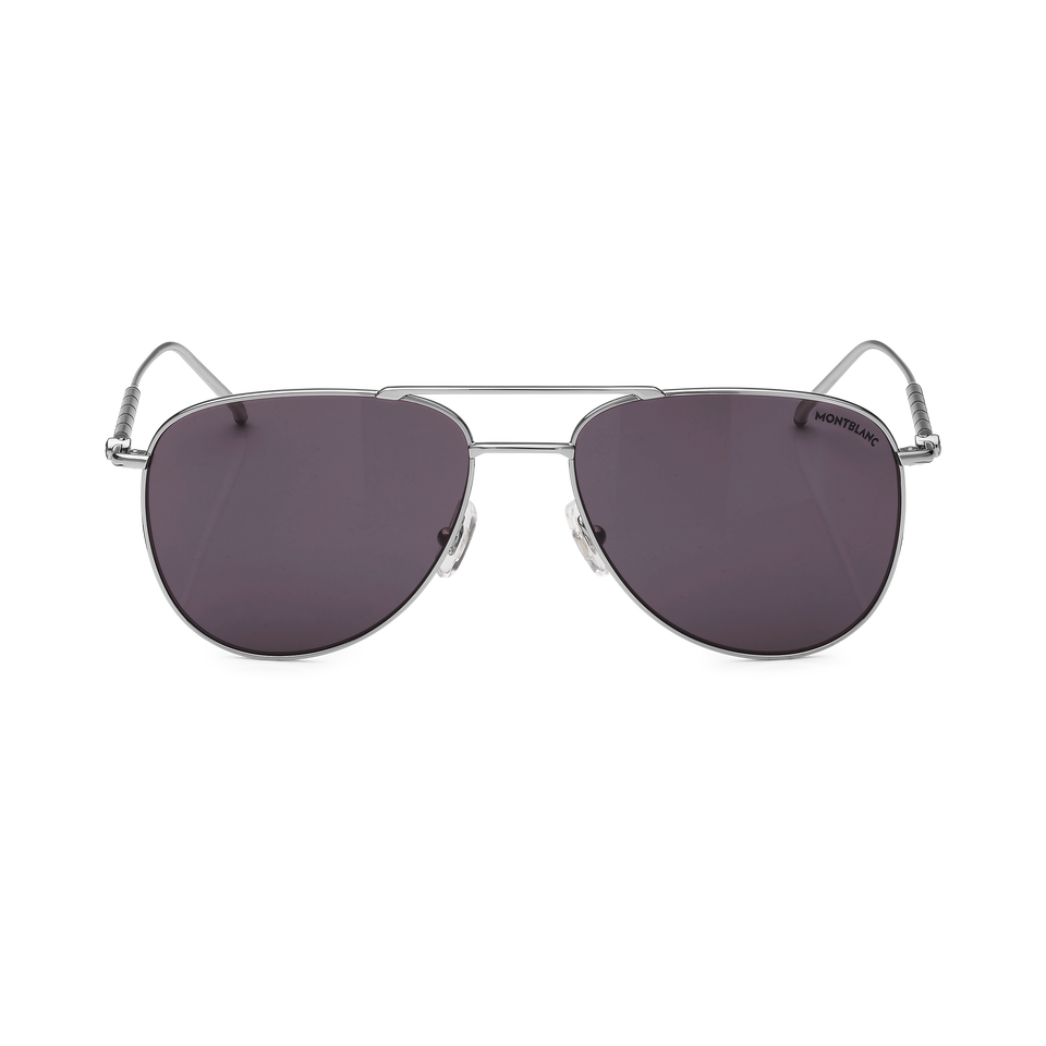 Squared Sunglasses with Silver Coloured Metal Frame - 1
