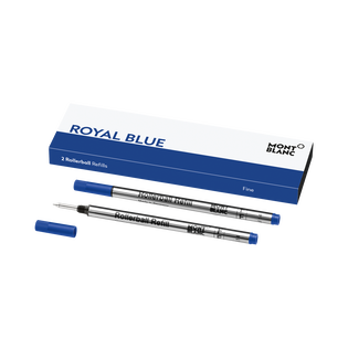 2 Rollerball Refills (F), Royal Blue