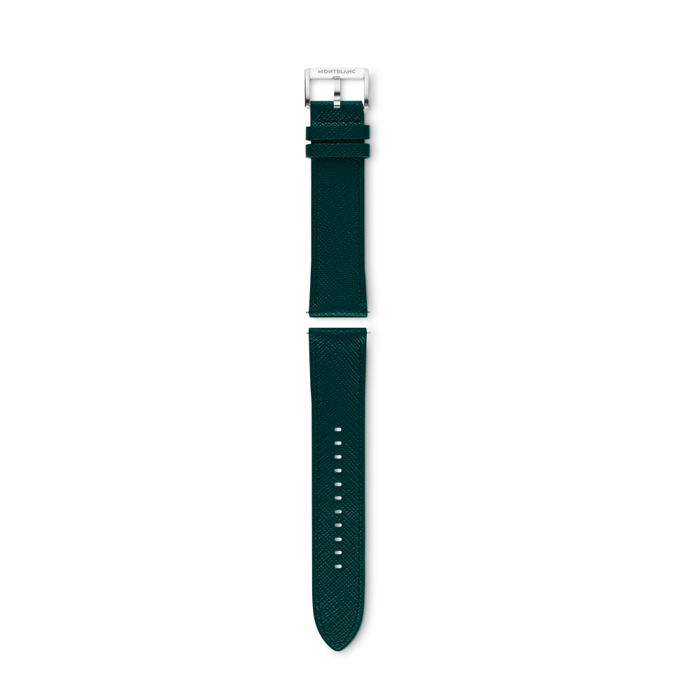 Green calf strap with grey pin buckle - 1