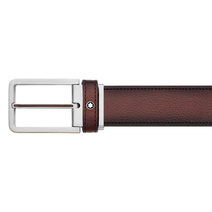 Brown 35 mm leather belt