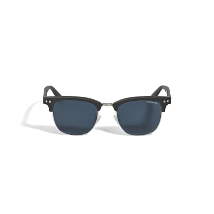 Squared Sunglasses with Black Colored Acetate Frame