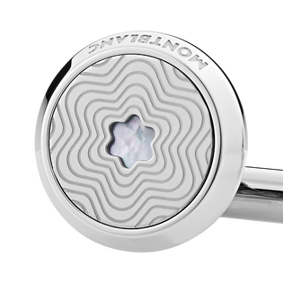 Cufflinks with Mother-of-Pearl Snowcap Emblem