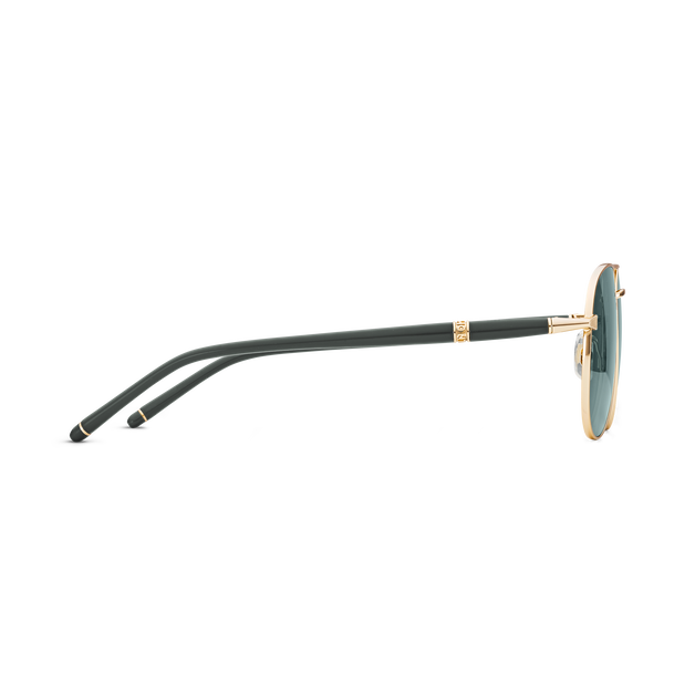 Squared Sunglasses with Gold Coloured Metal Frame - 2