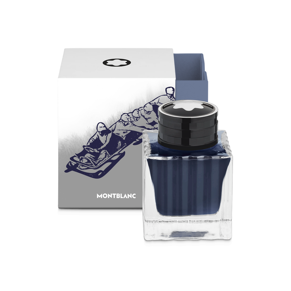 Ink bottle, Meisterst&uuml;ck x Olympic Heritage Chamonix 1924, Blue &ndash; 50&nbsp;ml - 1