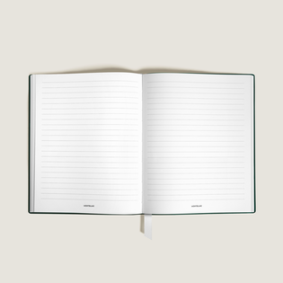 Large Notebook, Saffiano Leather, British Green &ndash; Lined Pages