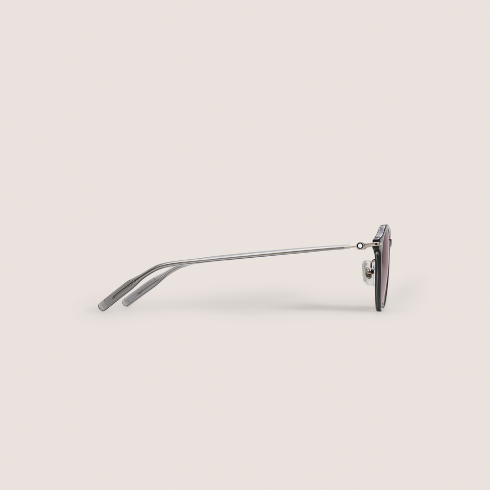 Round Sunglasses with Grey Injection Frame - 2