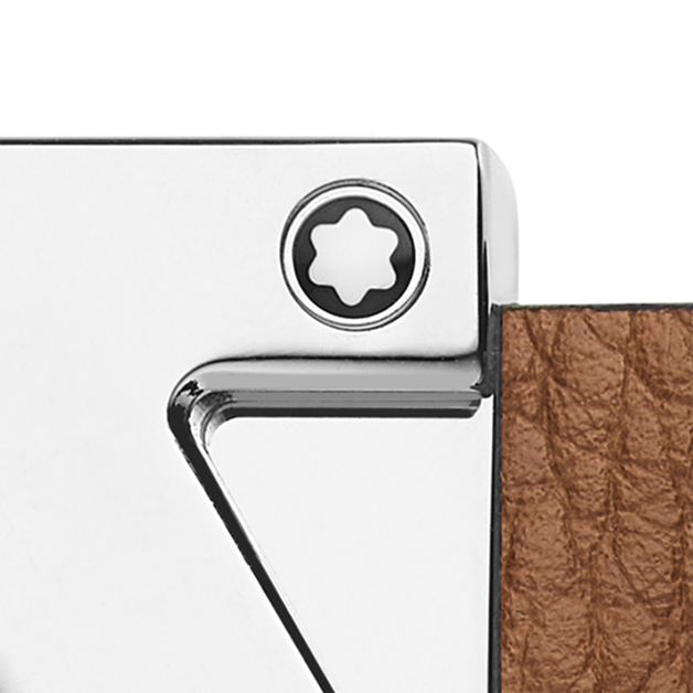 Grainy caramel 35mm leather belt - 4