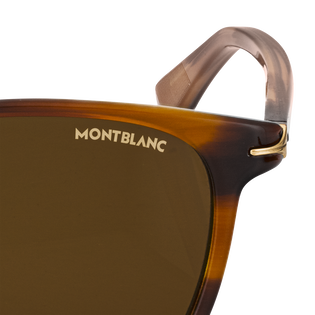 Squared sunglasses with Brown coloured Acetate Frame