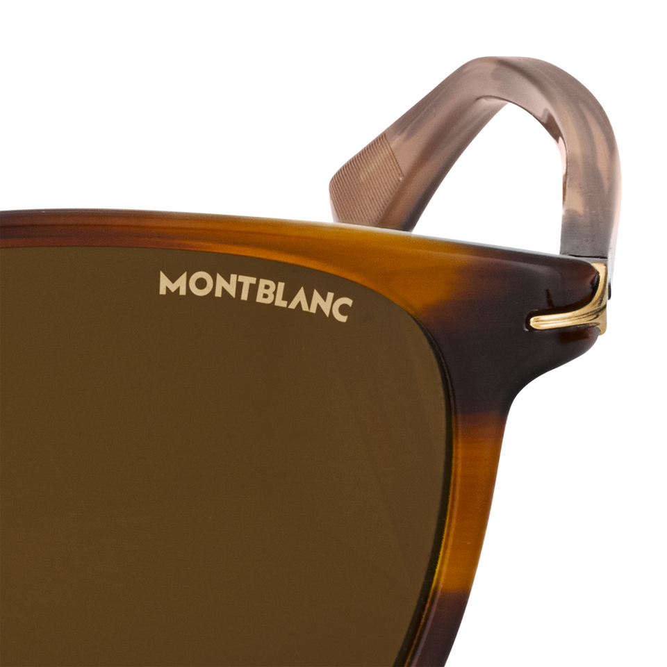 Squared sunglasses with Brown coloured Acetate Frame - 3