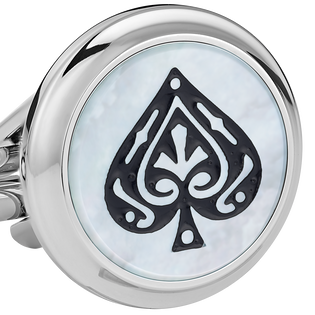 Meisterst&uuml;ck Tribute to the Book Around the World in 80 Days Spade & Heart Cufflinks