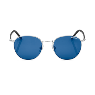 Round sunglasses with Ruthenium Coloured Metal Frame