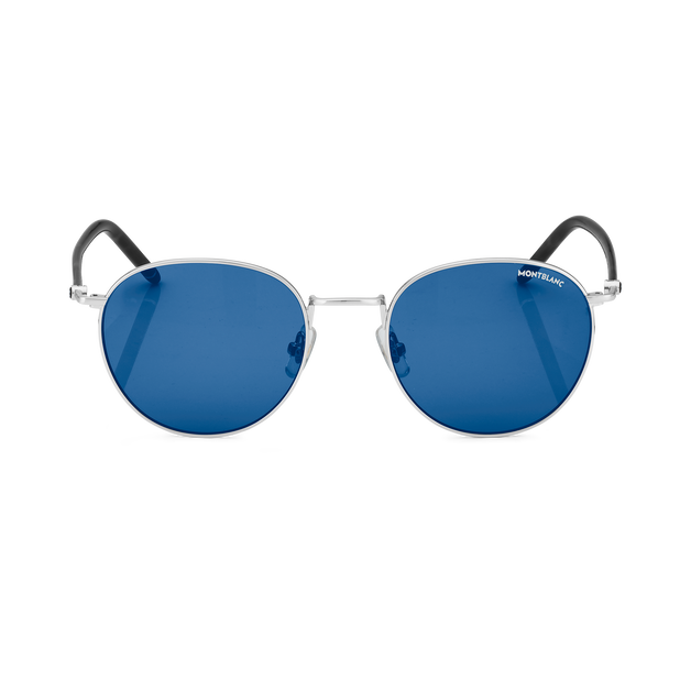 Round sunglasses with Ruthenium Coloured Metal Frame - 1
