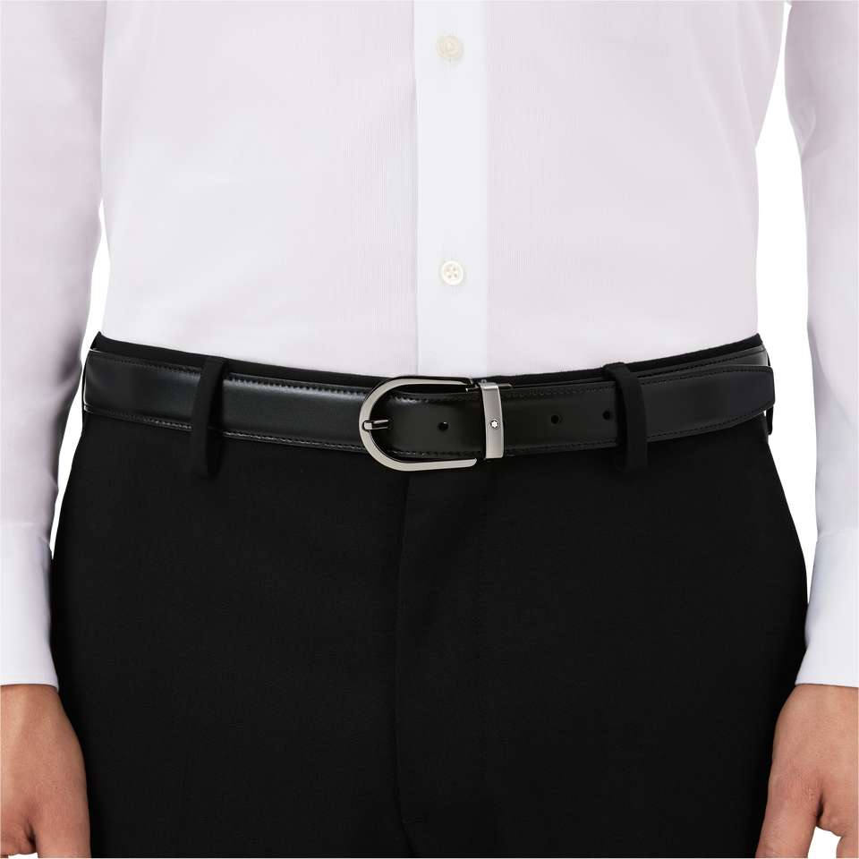 Horseshoe 30&nbsp;mm Reversible Belt in Leather - 5