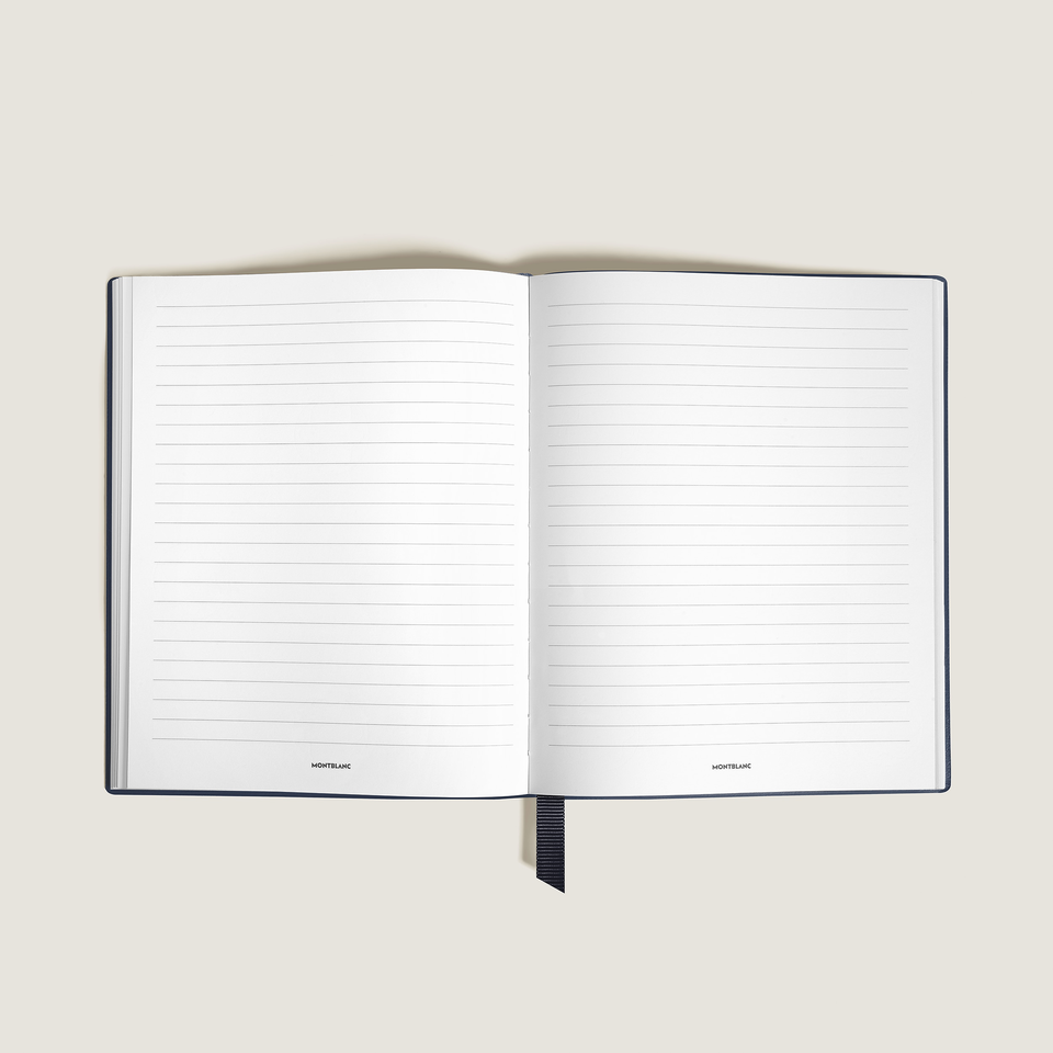 Small Notebook, Saffiano Leather, Blue &ndash; Lined Pages - 1