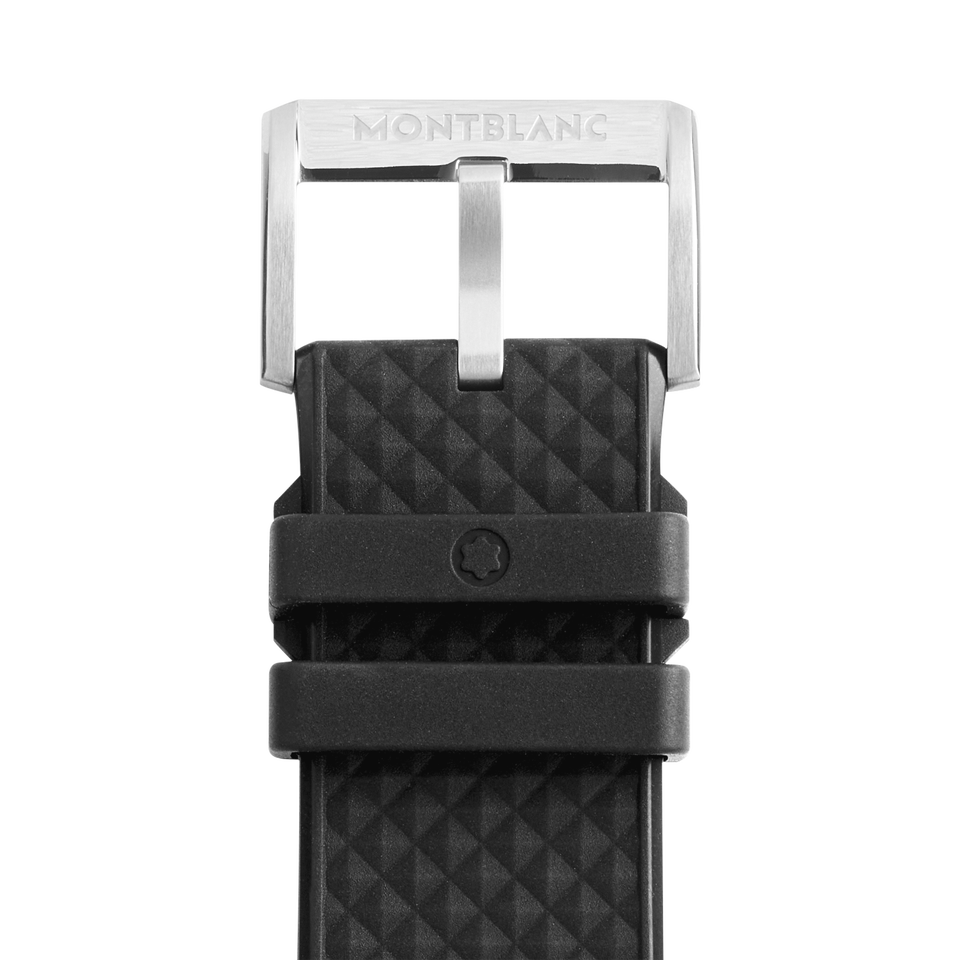 Black rubber strap with grey pin buckle - 2