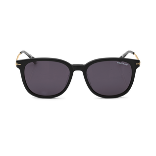 Round Sunglasses with Black Coloured Acetate Frame