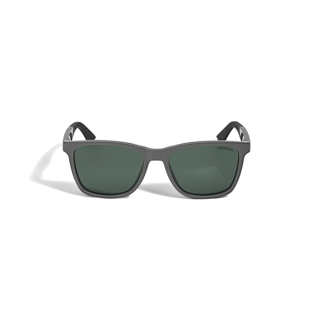 Squared Sunglasses with Grey Colored Injected Frame - 1