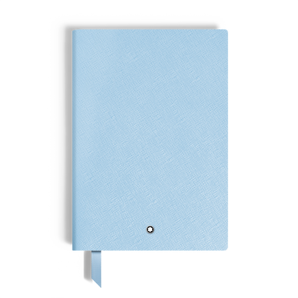 Medium Notebook, Saffiano Leather, Pale Blue – Lined Pages