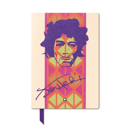 Notebook #146 small, Great Characters Jimi Hendrix, White - Lined