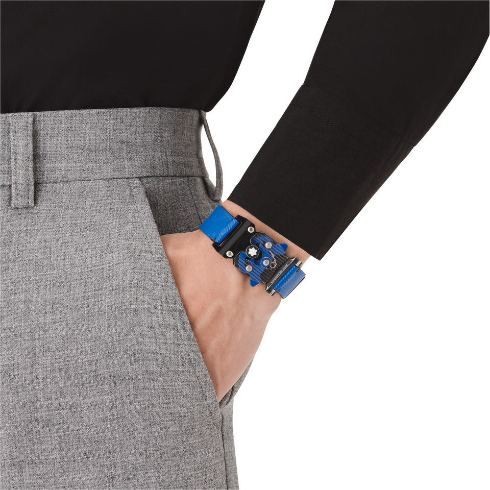 Bracelet with plexiglas closing Montblanc Extreme 3.0 Collection blue - 6