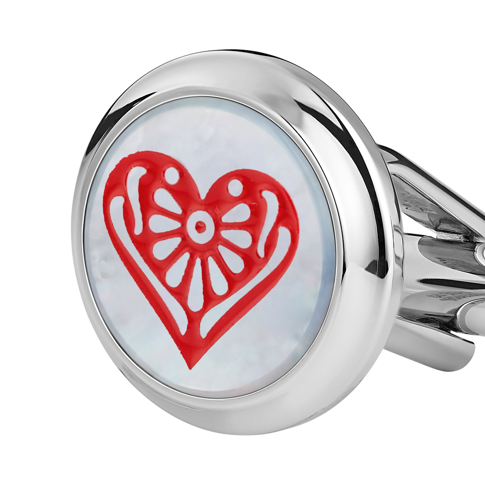 Meisterst&uuml;ck Tribute to the Book Around the World in 80 Days Spade & Heart Cufflinks - 3
