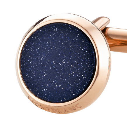 Meisterst&uuml;ck Cufflinks with Blue Goldstone Inlay