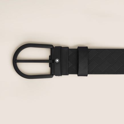 Black Leather 35 mm Belt