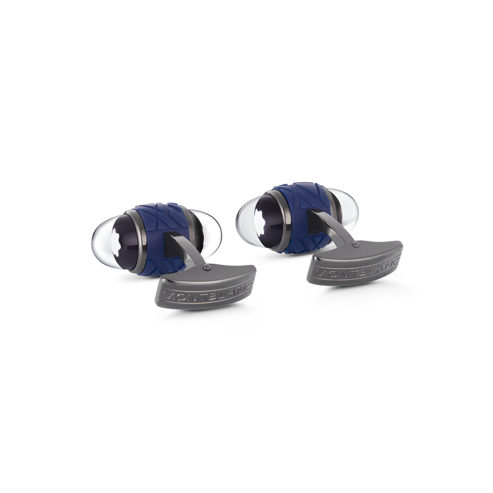 Montblanc StarWalker Cufflinks in Steel and Lacquer - 2