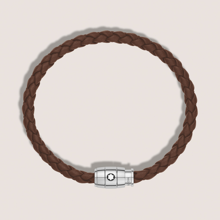 Small Soft Leather Fauve Brown Bracelet
