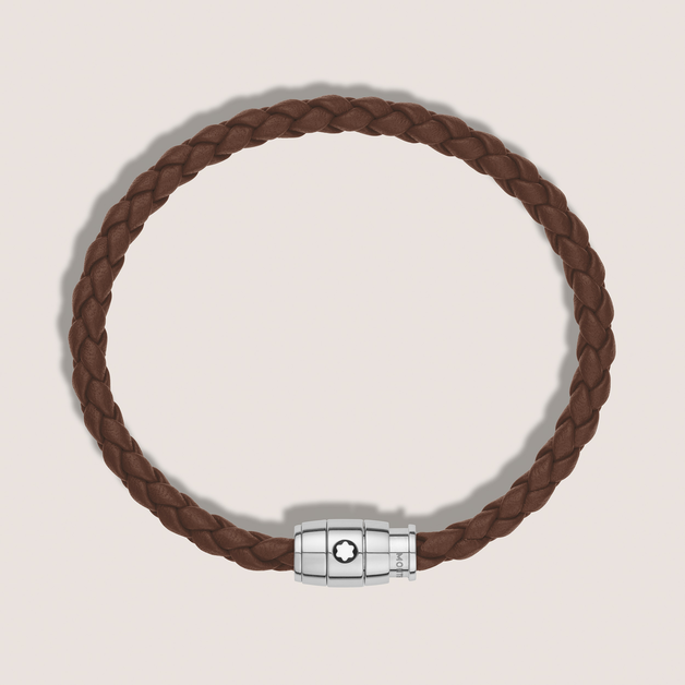 Small Soft Leather Fauve Brown Bracelet - 3
