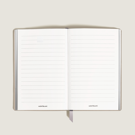 Large Notebook, Saffiano Leather, Cloudy Beige – Lined Pages