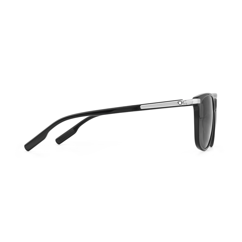 Rectangular Sunglasses with Black-coloured Acetate Frame - 4