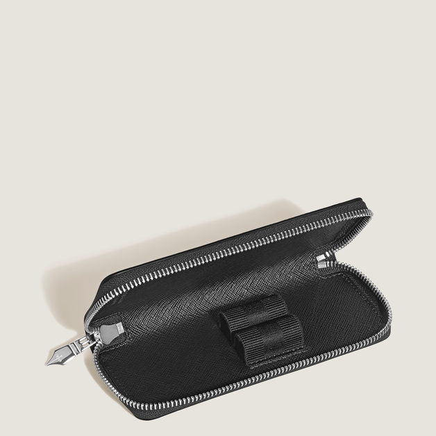Sartorial 2-Pen Pouch with Zip - 3