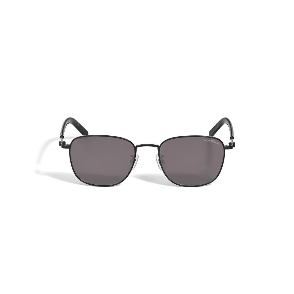Squared Sunglasses with Black Colored Metal Frame - 1