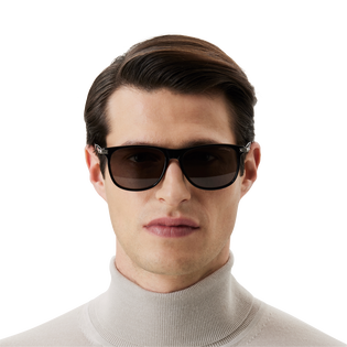 Rectangular Sunglasses with Black-coloured Acetate Frame