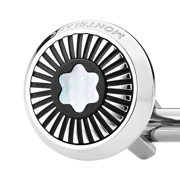 Cufflinks with Mother-of-Pearl Snowcap Emblem - 2