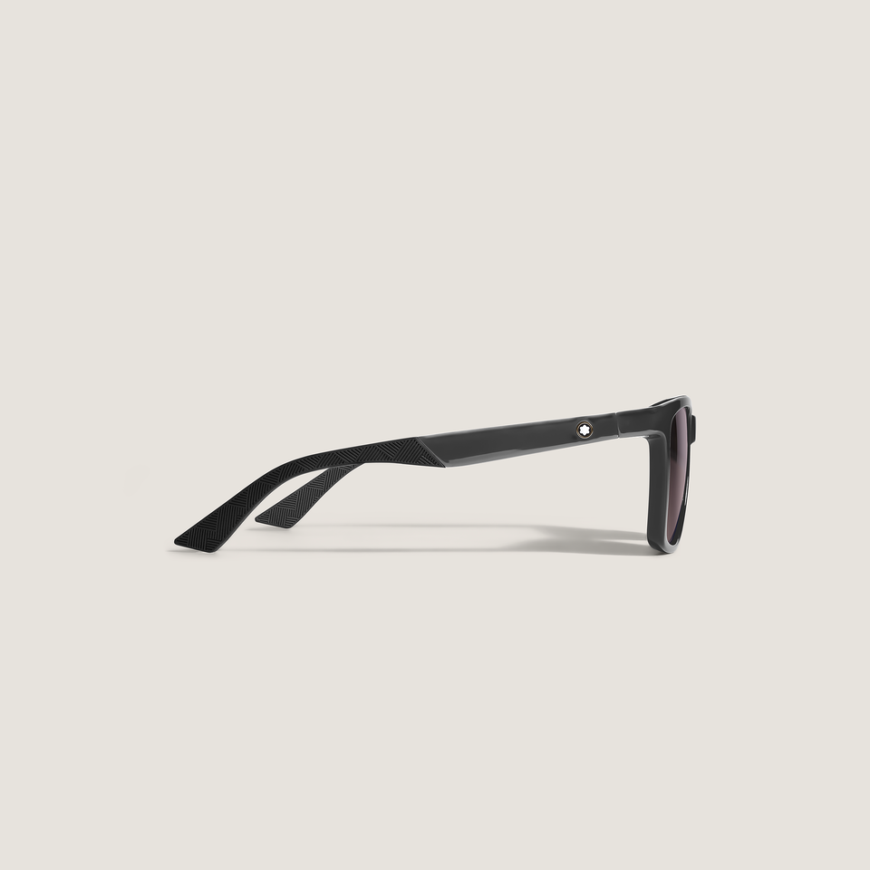 Squared Injected Black Frame Sunglasses - 2