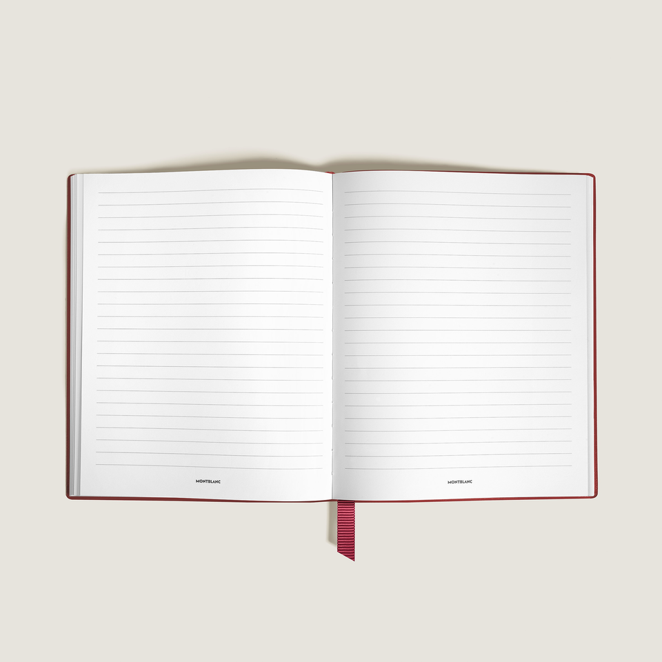 Small Notebook, Brick Red Leather, Red &ndash; Lined Pages - 1