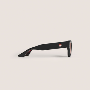 Rectangular Sunglasses with Black Acetate Frame 