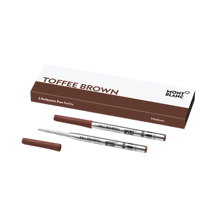 2 Ballpoint Refills, Toffee Brown - Medium