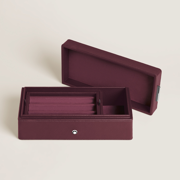 Pen Holder in Cassis Leather - 4