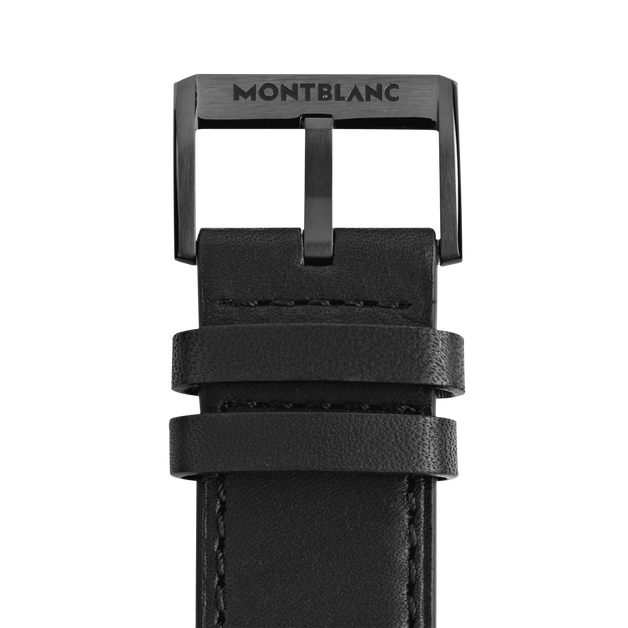 Black calf strap with black pin buckle - 2