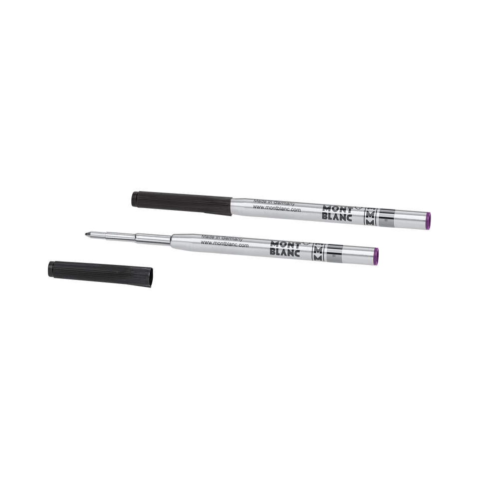 2 Ballpoint Refills, Amethyst Purple - Medium - 2