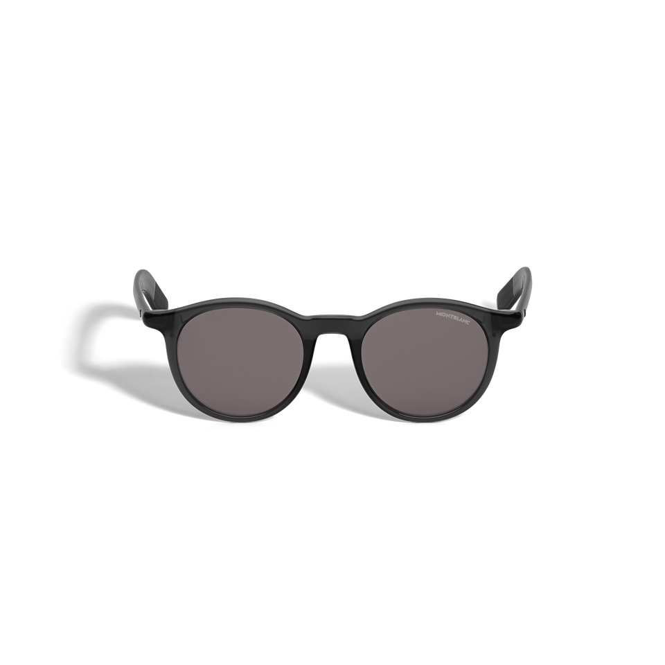 Round Sunglasses with Black injected Acetate Frame  - 1